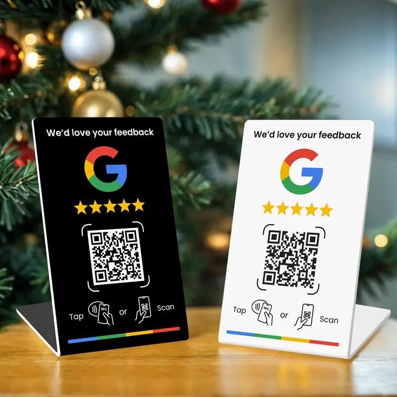 Google QR NFC Review Card